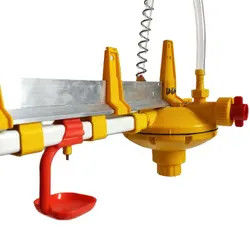 ABS Chicken Water Pressure Regulator Poultry Drinking Line Parts Yellow