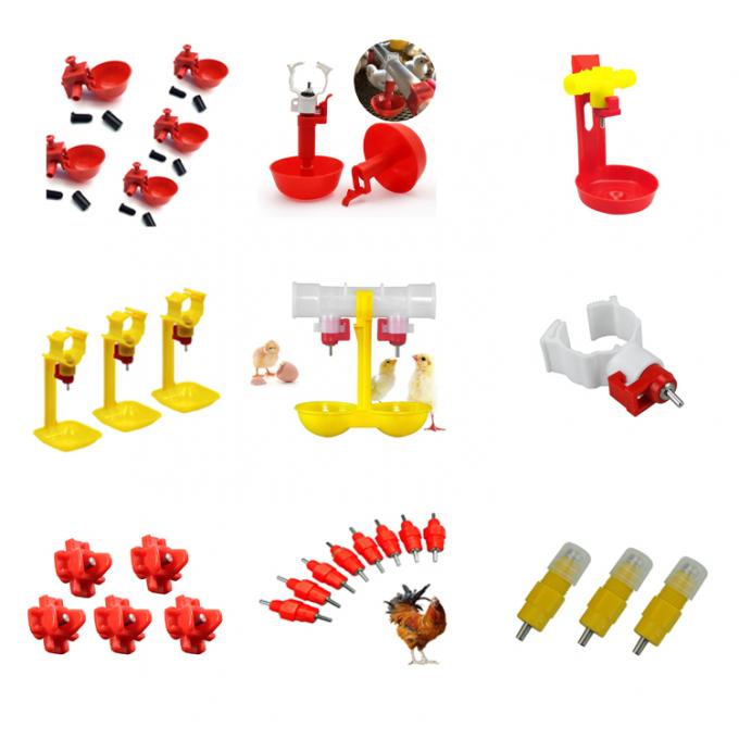 Nipple Drinking System Broilers Poultry Drinking Line 50mm-250mm Tube 6